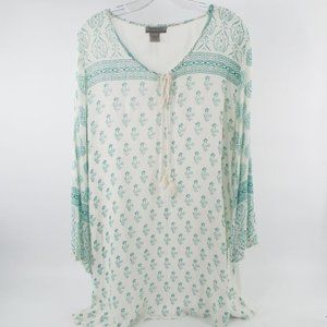 World Market Abstract Paisley Floral Print Swim Coverup